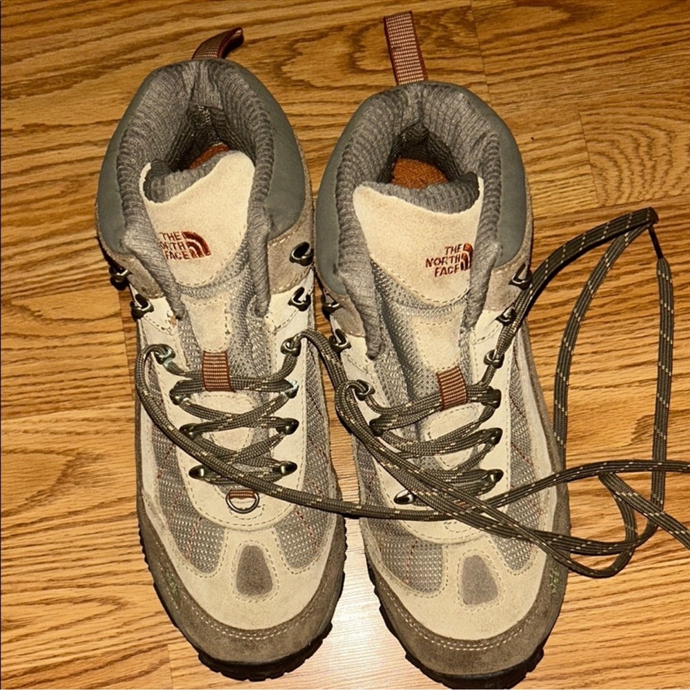 The North Face Gray and Brown Lace Up Boots